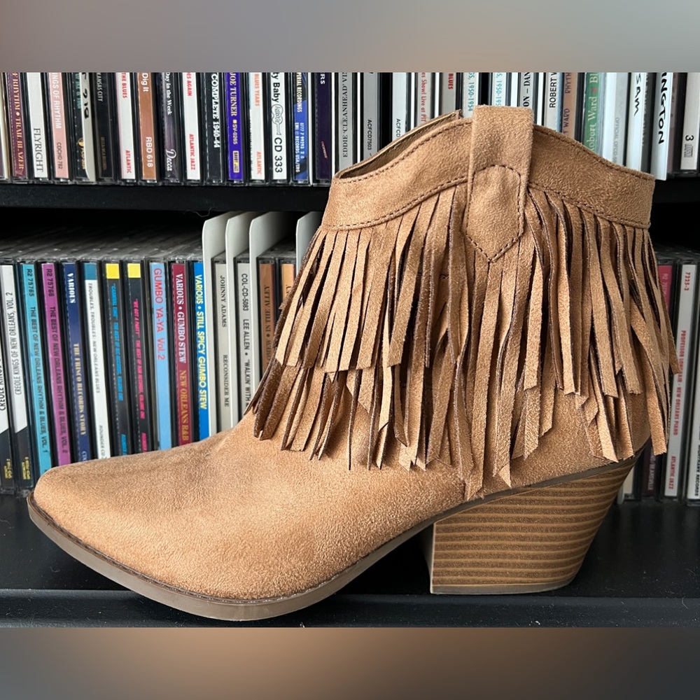 INDIGO ROAD FRINGE ANKLE BOOTIES